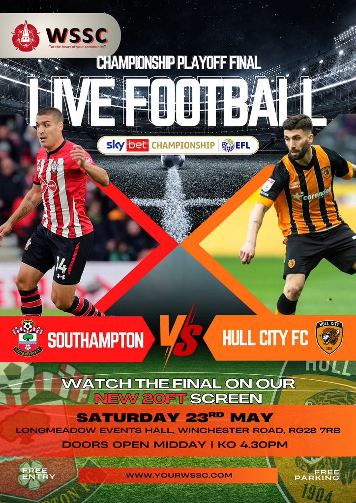 WATCH THE final on our NEW 20ft Screen